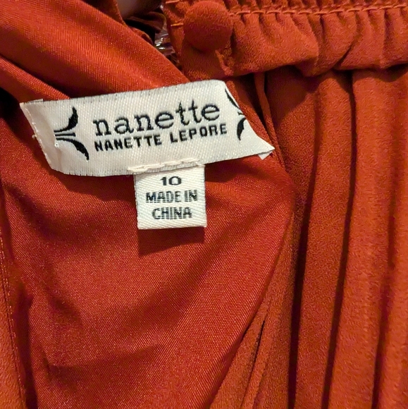 NANETTE LEPORE Pleated Midi Dress, New w/ Tags, 10 - Picture 11 of 13